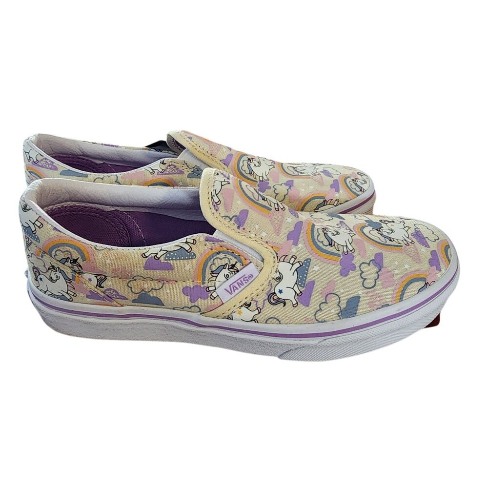 Vans Unicorn Glow In The Dark Slip-On Shoes Youth Size 2.5